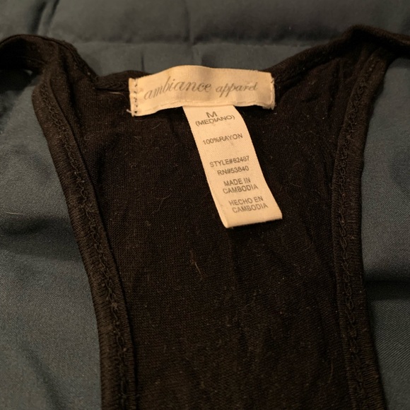 Black Ruffled Tank Top - Picture 3 of 5